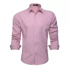 Camisa Social Masculina Manga Comprida Slim Fácil De Passar