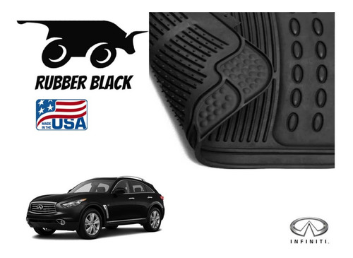 Tapetes Uso Rudo Infiniti Qx70 2018 Rubber Black Original Foto 4