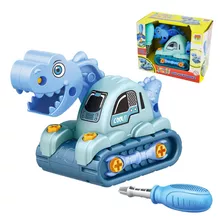 Coleção Aprenda A Montar Dino Escavadeira Carrinho Dm Toys