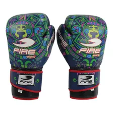 Guantes De Box Muay Thai Fire Sports 12oz O 14oz Tricolor