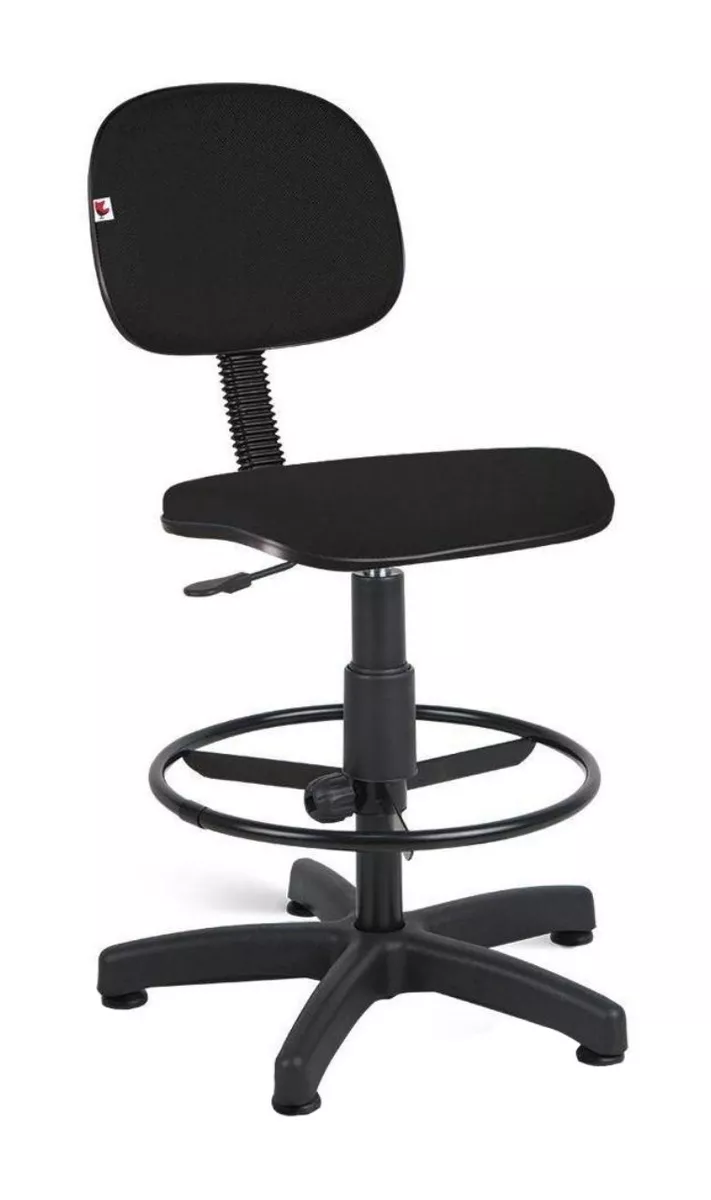 Cadeira De Escritório Shop Cadeiras Ag405s  Preta Com Estofado De Polipropileno