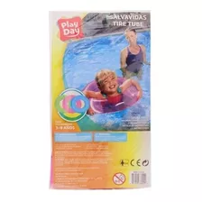 Salvavidas Infantil Inflable Rosa 3 Piezas