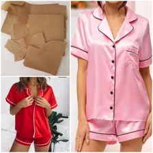 Moldes De Pijamas Curtos - Aberto Feminino 