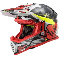 Capacete Trilha Ls2 Fast Mx437 Crusher Offroad Motocross