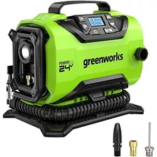 Greenworks 24v Portable Air Compressor - Cordless Tire ...