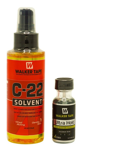 Kit Pegamento 15ml Solvente Removedor C-22 Protesis Capilar