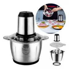 Multiprocessador Moedor De Alimentos Elétrico 850w Inox 2l