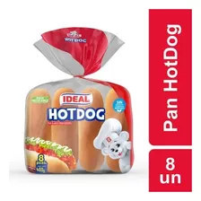 Pan De Hot Dog Ideal 8 Unidades,480gr(2 Display)-super
