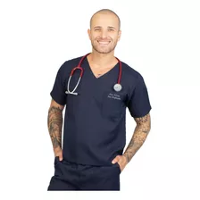 Pijama Hospitalar Masculino Bordado Com Nome E Profissão