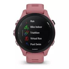 Relógio Inteligente Garmin Forerunner 255s Triathlon, Pequena, Cor De Moldura Rosa Claro