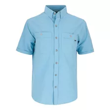 Camisa Con Manga Corta Redwood De Hombre Celeste