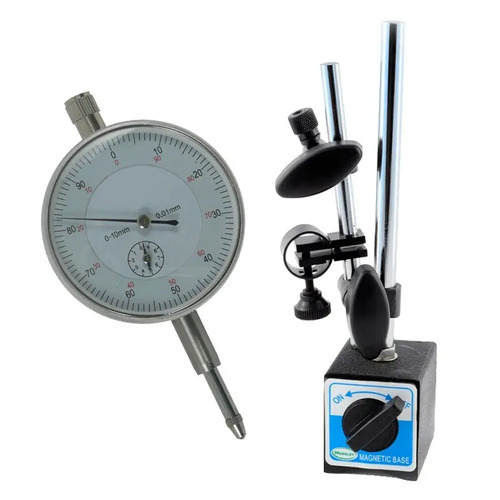 Comparador Centesimal 0-10mm 0.01mm + Base Magnetica Wembley Cod. 6407 + 2640 Dgm
