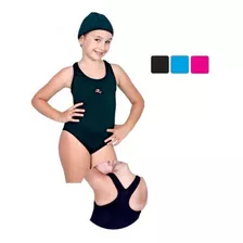 Maio Infantil Helanca Natação Piscina Praia Realtex + Touca