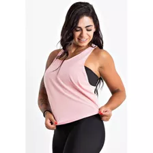 Regata Nadadora Rosa + Top Com Faixa Academia Treino 