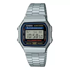 Reloj Casio Vintage A168wa-1wdf Iiluminator/ Alar/original
