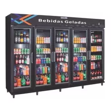 Geladeira Expositora De Bebidas 5 Portas Cervejeira 5 Portas