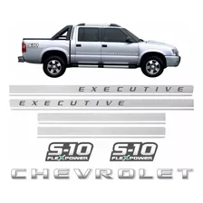 Kit Adhesivos Calcos Laterales Chevrolet S10 Executive 