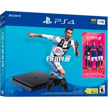 Sony Playstation 4 Slim Cuh-22 1tb Fifa 19 Bundle Cor Preto Onyx