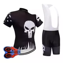 Kit Conjunto Ciclismo Camisa Short Bretelle Roupa Gel
