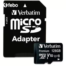 Tarjeta De Memoria Verbatim Con Adaptado Sd 128gb Clase 10