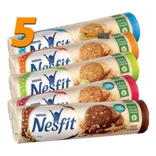 Biscoito Bolacha Nesfit Nestle Sortidos 05 Pacotes 160g Cada