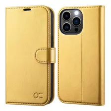 Funda Ocase Para iPhone 14 Pro Shockpr Wallet Golden