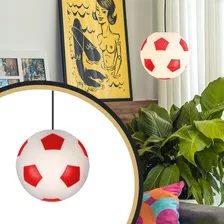 Luminária Pendente Infantil Bola De Futebol Quarto 25,5cm