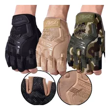 Guantes Tacticos Nudillos Almohadillas Militar Medio Dedo