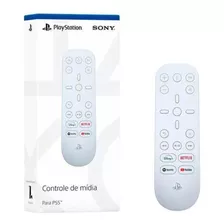 Controle Remoto De Midia Para Ps5 Sony Branco