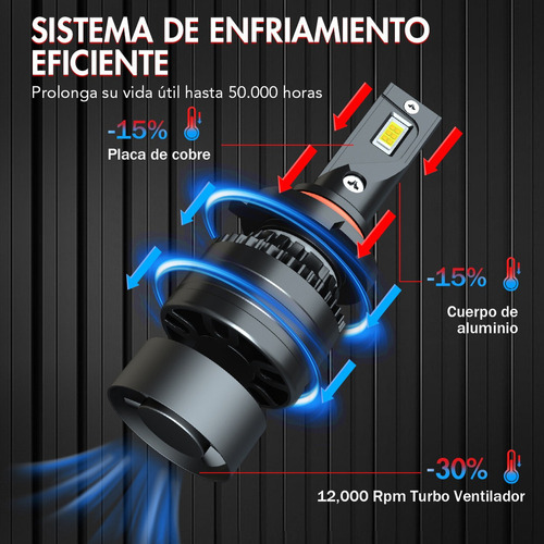 9005 9006 Kit De Focos Led For Honda Luz Alta Ybaja 30000 L Foto 3