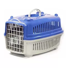 Caixa De Transporte Para Cães E Gatos Porta Vertical N1 Produto Caixa Transporte N1 Azul - Distribuipet Cor Azul