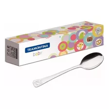 Colher Infantil Baby Em Aço Inox Tramontina 63970010