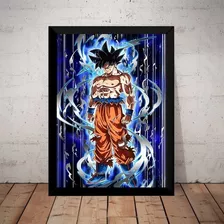 Quadro Arte Dragon Ball Transformação Goku Instinto Superior