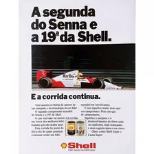 Kit Propagandas Antigas - Shell, Ayrton Senna, Mclaren