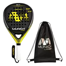 Paleta Pádel Munich Procup Carbon 12 K Diamante Competición Color Amarillo