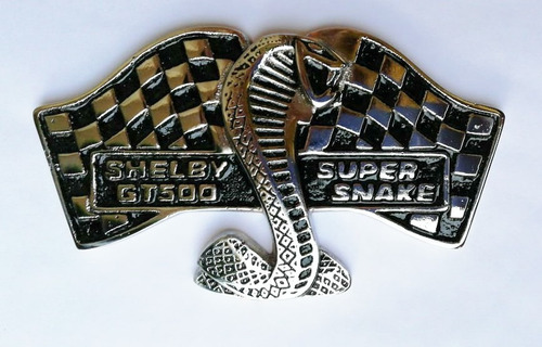 Emblema Shelby Cobra Gt500 Edicion Especial  Metal Cromo Par Foto 7
