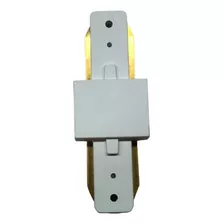 Plug Conector Emenda Trilho Eletrificado 180 Branco Galaxy 1