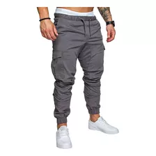 Calças Masculinas Casuais Big Pocket Hip Hop Harem Quality