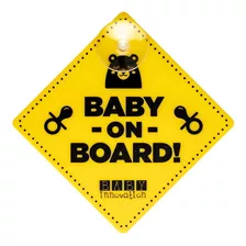 Baby On Board Cartel Con Sopapa Para Auto - Baby Innovation