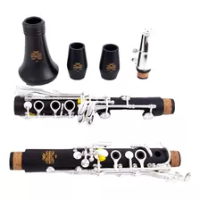 Clarinete En Si Bemol, Clarinete De Madera Y Ébano, 17 Tecla