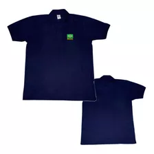 Camiseta Camisa Pólo Brasil Bordada Ótima Qualidade 