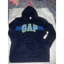 Sudadera Gap Para Hombre Talla L, Tono Azul Cerrada