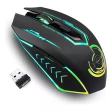 Wireless Usb Gaming Mouse, Recargables Uhuru 5 botones 7 cha