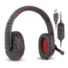 Fone De Ouvido Gamer Led Usb Pc Notebook Headset Stéreo