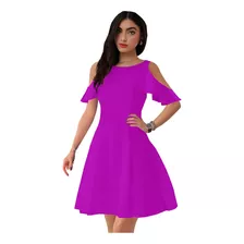 Vestido Con Hombro Descubierto Modelo Ariene Marca Epifania