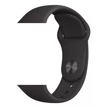 Pulseira Silicone Sport Compatível Apple 38/40 42/44 45/49 Cor Preto