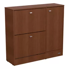 Mueble Zapatero Organizador De Calzado 1 Pta 2 Caj. Melamina