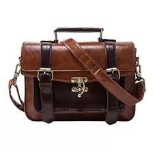 Ecosusi Moda Niñas Bolso Satchel De Cuero De Imitacion Pequ