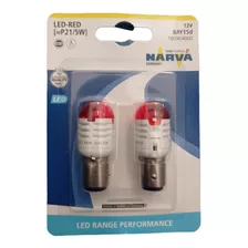 Narva Ampolleta Led P21/5w Roja 1 Par