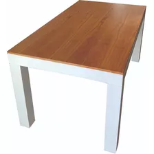 Mesa Laqueada Paraíso Comedor Moderna Madera 160cm Nordica